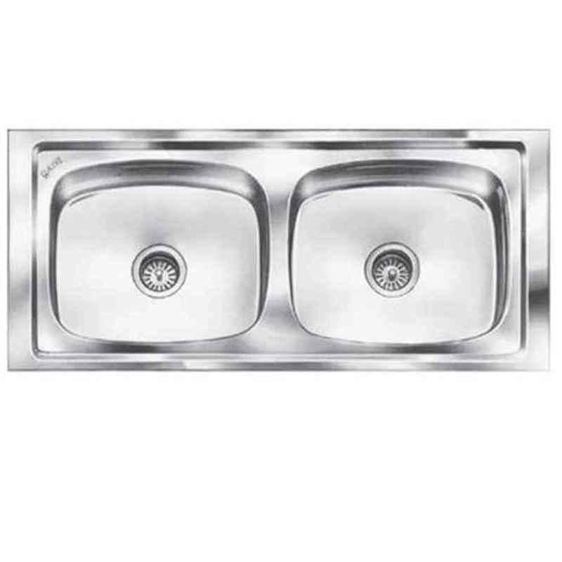 Steelkraft 45x20x8 inch Stainless Steel Double Bowl Kitchen Sink, DS-122A
