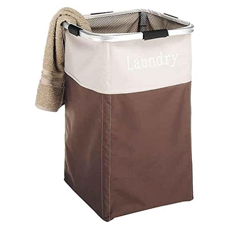 Whitmor Brown Square Easy Care Square Laundry Bag, 6205-2465-JAVA