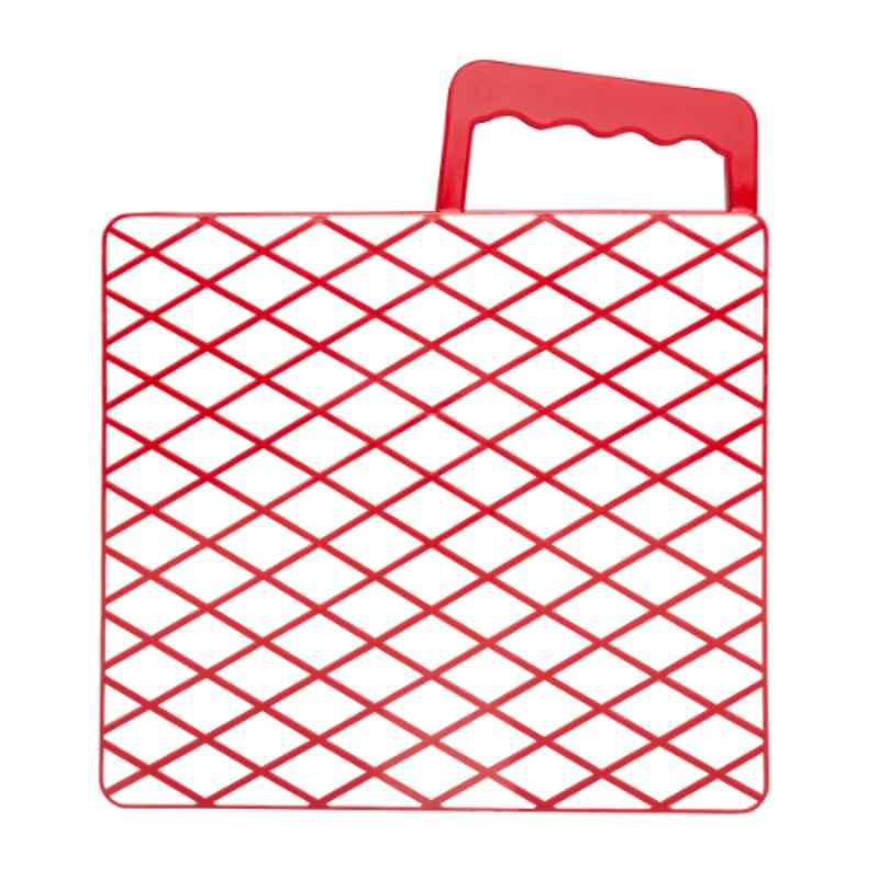 Beorol 25.5x23cm Polyethylene Red Grid, RMPVC