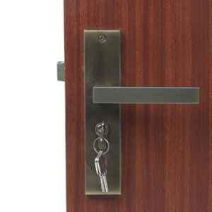 Handle Waala LB-301 8 inch 60mm Stainless Steel Antique Brass Finish One Side Key Heavy Duty Mortise Door Lock Set