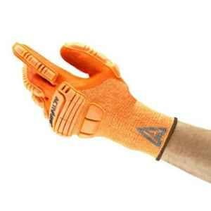 Ansell ActivArmr Orange Nitrile & Kevlar Industrial Hand Gloves, 97-120, Size: 9 inch (Pack of 180)