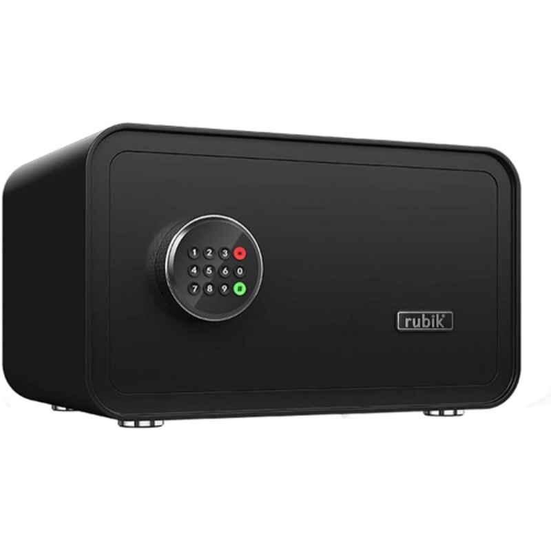 Rubik Alloy Steel Black Safe Box with Digital Keypad, RB23QC11