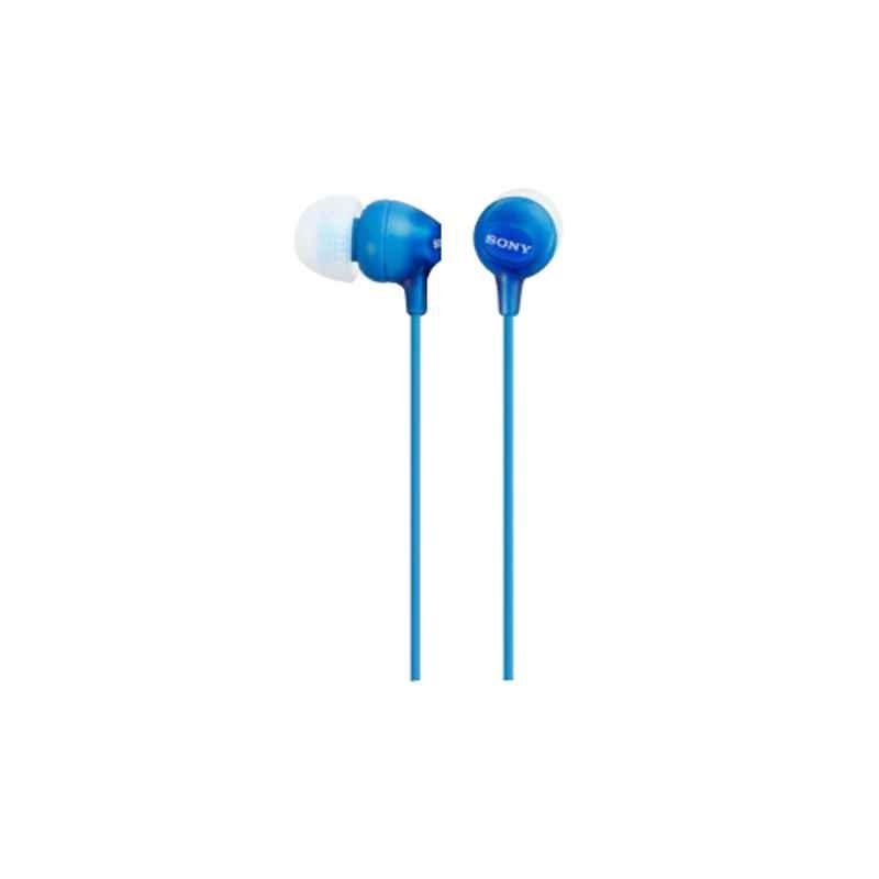 Sony MDR-EX15AP Blue In Ear Wired Headphone with Mic