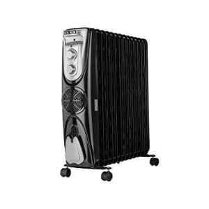 Usha 3809 F 800-2000W Black Oil Filled Room Heater