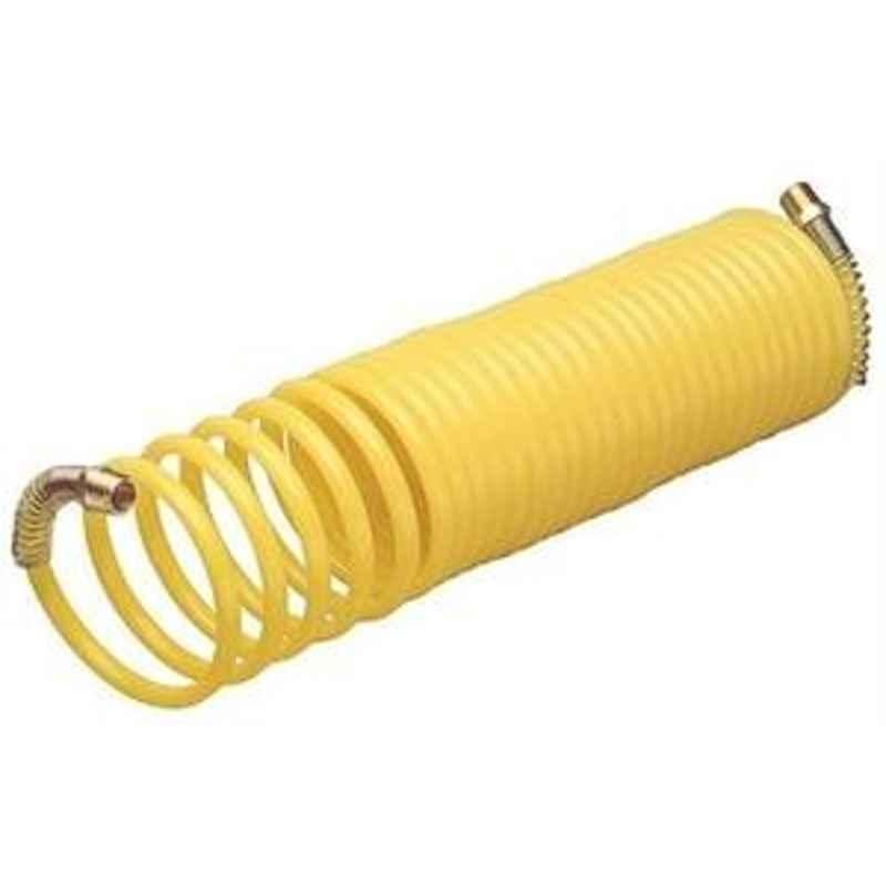 Techno 12 mm Diameter 5 M Length PU Coil Tube - Yellow
