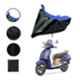 Riderscart Polyester Black & Blue Waterproof Two Wheeler Body Cover with Storage Bag for TVS Jupiter