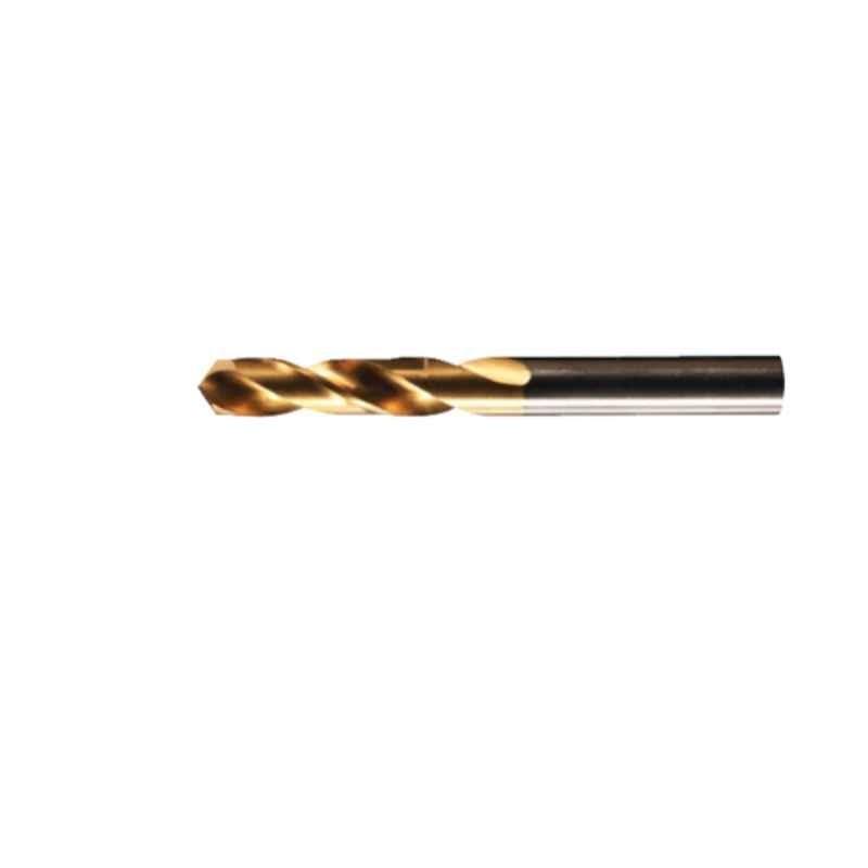 Presto 02005 8mm TiN HSS Stub Series Straight Shank Drill Bit, Overall Length: 79 mm
