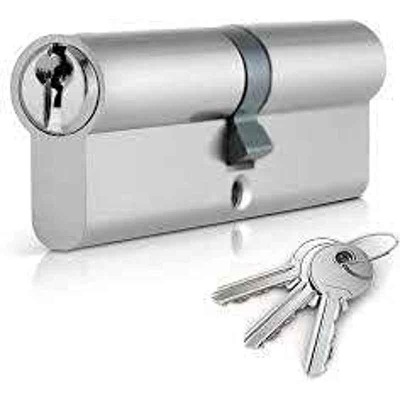 Abbasali 70mm Stainless Steel Door Cylinder with 3 Key
