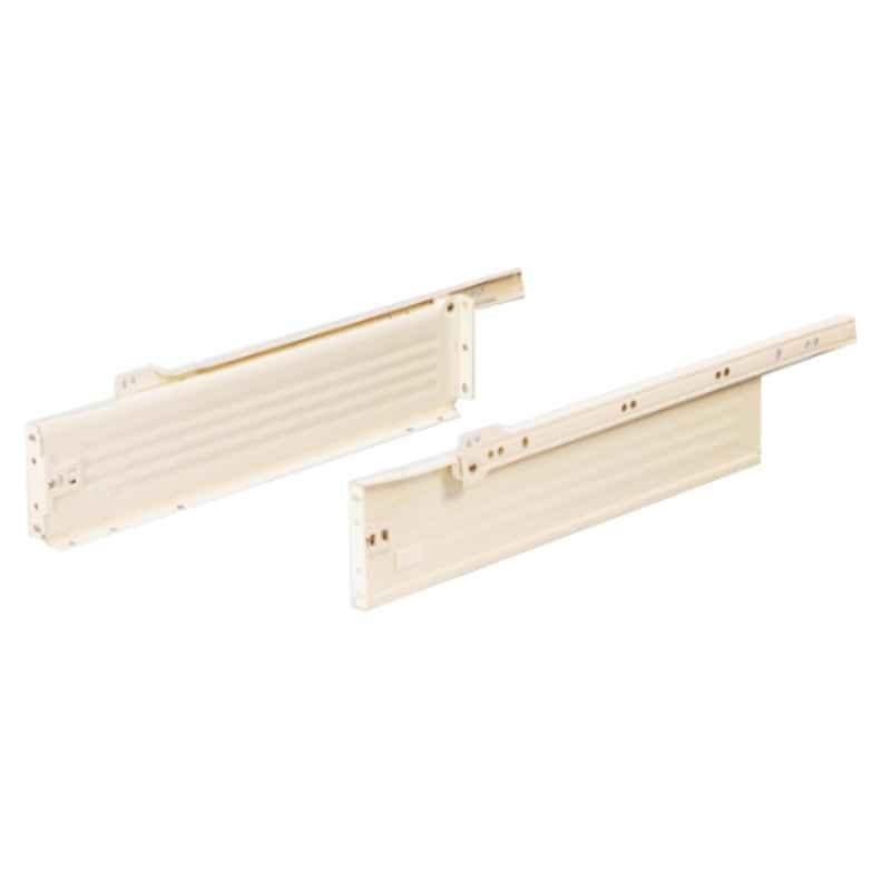 Ebco 450mm Stainless Steel Full Panel with Bottom Track Drawer Slides, FPDS54-45-7 (Pack of 2)