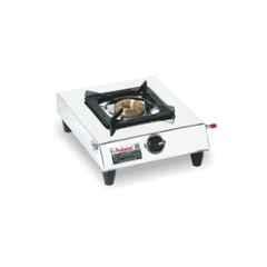 Padmini 1 Burner Silver Manual Ignition Stainless Steel Gas Stove, 1BR CS-102