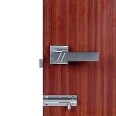 Handle Waala Sierra Stainless Steel Silver Heavy Duty Mortise Lock Set with Bolt Latch