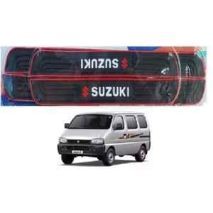 SureStrive 4 Pcs PVC & Rubber Black Car Door Sill Plate Set for Maruti Suzuki Eeco All Model