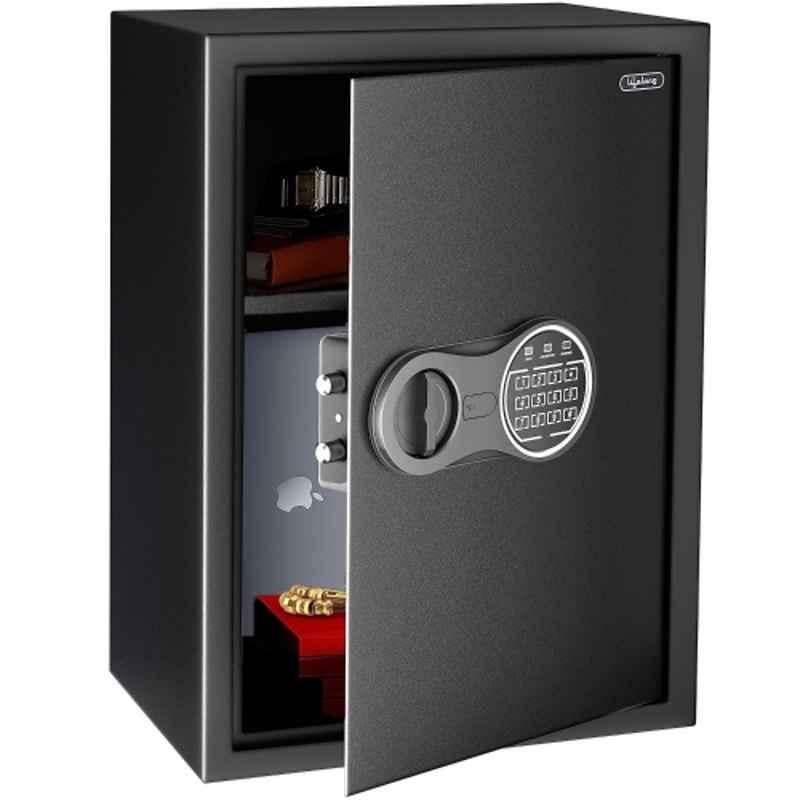 Lifelong 56 Litre Carbon Steel Black Digital Safe Locker for Home & Office with Electronic Keypad, LLHS20