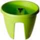 Gardens Need 30x30x26cm 12 inch Lemon Green Railing Pot with Lock Set, (Pack of 3)