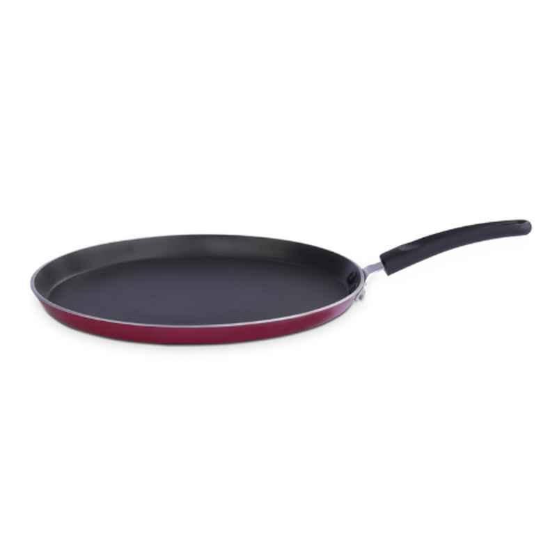 Impex 26cm Aluminium Maroon Non-stick Tawa Pan, ITP 2620