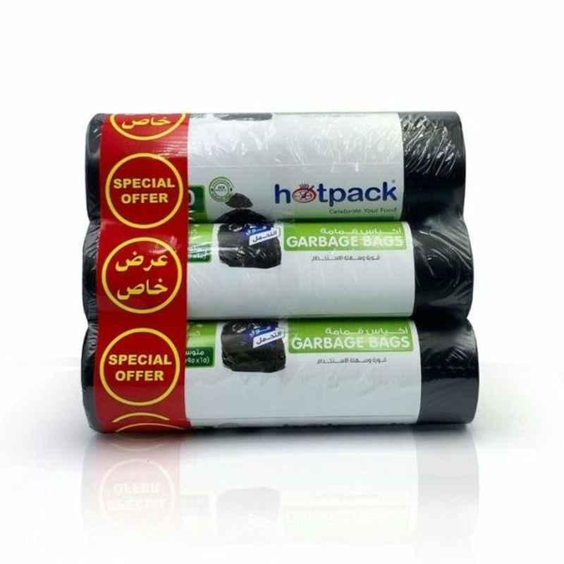 Hotpack Garbage Bag Roll, OPGBR6595X3PKT, 65x95cm, 60 Pcs/Pack