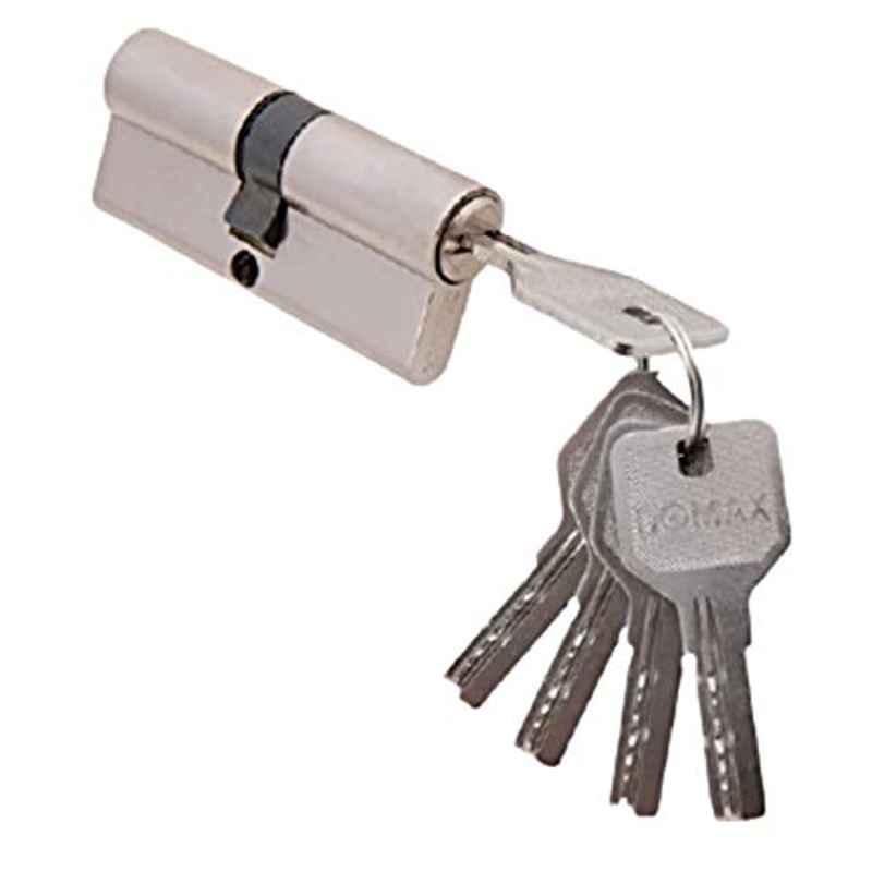 Damx 70mm Brass Silver Cylinder Door Lock with 5 Keys