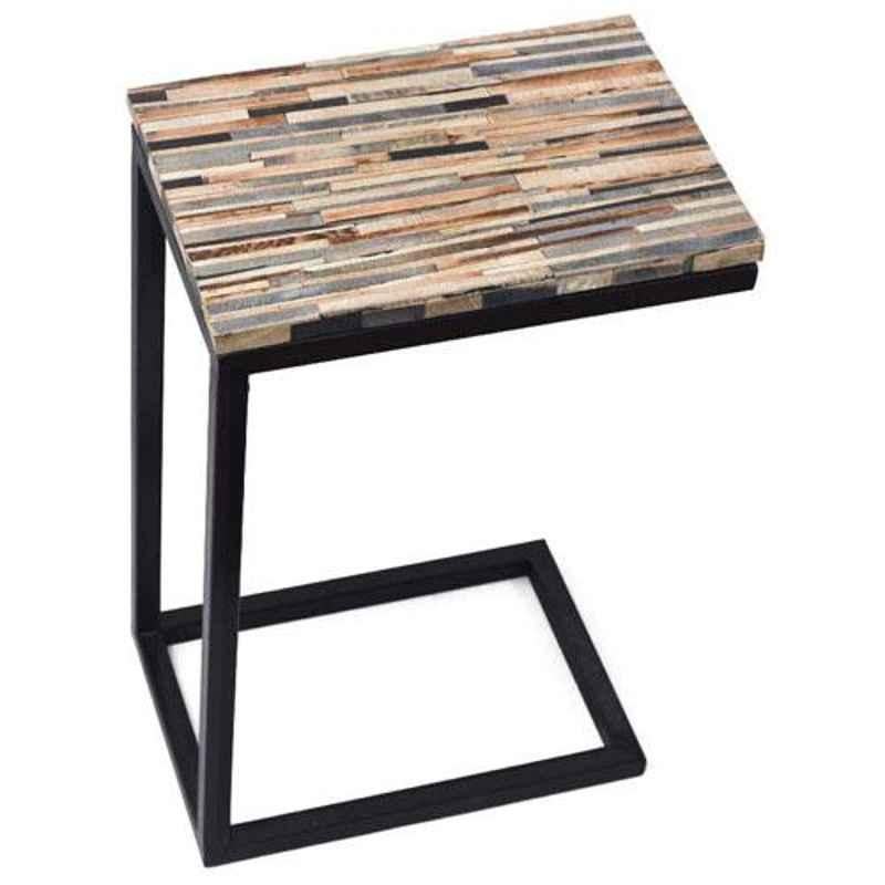 Casa Decor Winding Web Wooden C Table for Bedside Portable Table, CDFRT0017