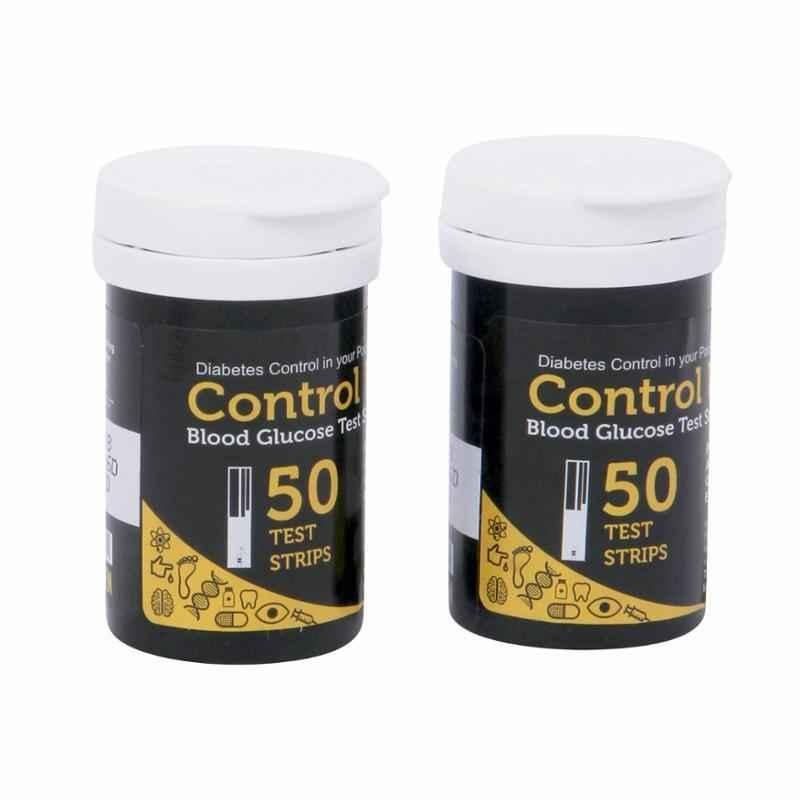 Control D Blood Glucose 100 Test Strips (Pack of 2)