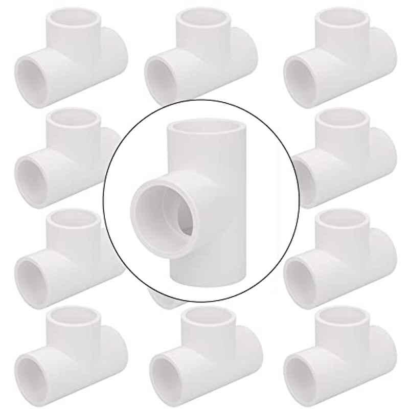 1 inch 3 Way PVC White Tee (Pack of 12)
