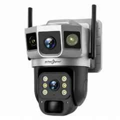 Active Pixel XZ-VTS02-G-DL 4MP+4MP 4G Dual Lens WiFi Camera with Night Vision & Built in Speaker