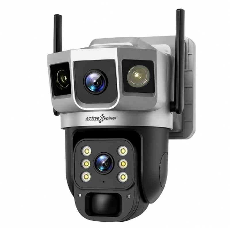 Active Pixel XZ-VTS02-G-DL 4MP+4MP 4G Dual Lens WiFi Camera with Night Vision & Built in Speaker