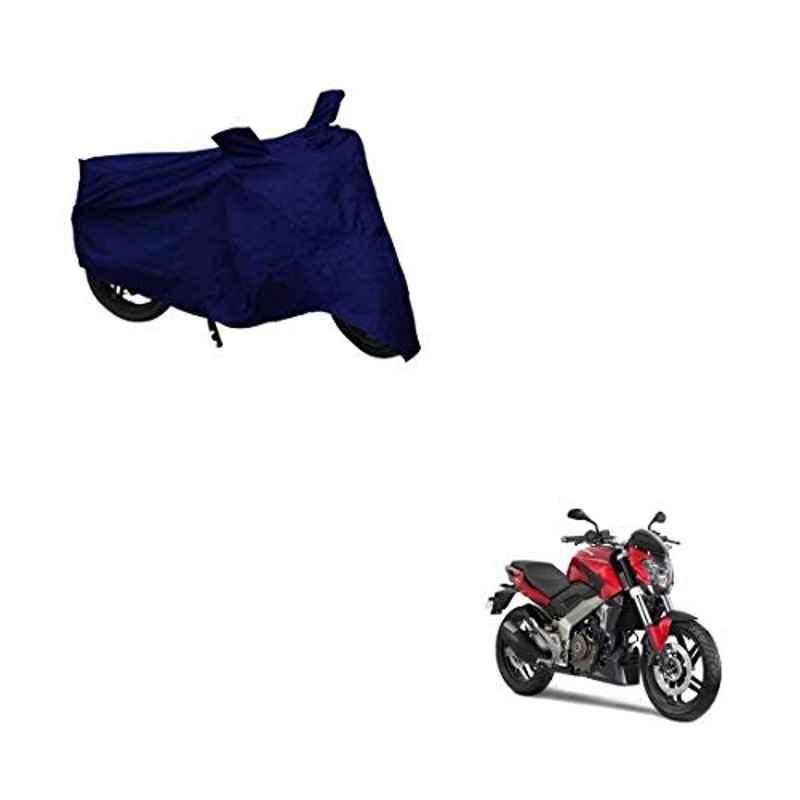 Kozdiko Polyester Matty Blue Dust & Waterproof Bike Body Cover with Mirror Pocket for Bajaj Pulsar Vs 400
