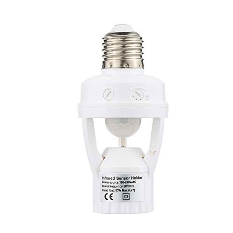 E27 360 deg Detection PIR Infrared Motion Sensor LED Lamp with 2 Modes