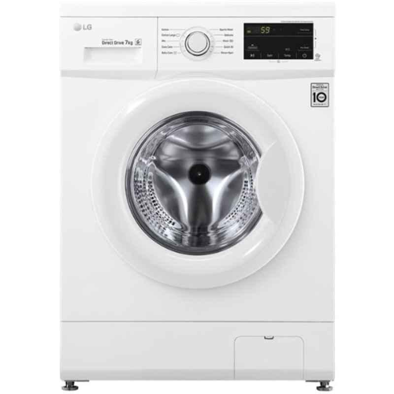 LG 7kg White Front Load Washer