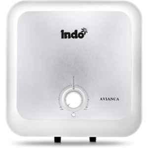 Indo AVIANCA 25 Litre 2000W White & Silver 5 Star Storage Water Heater