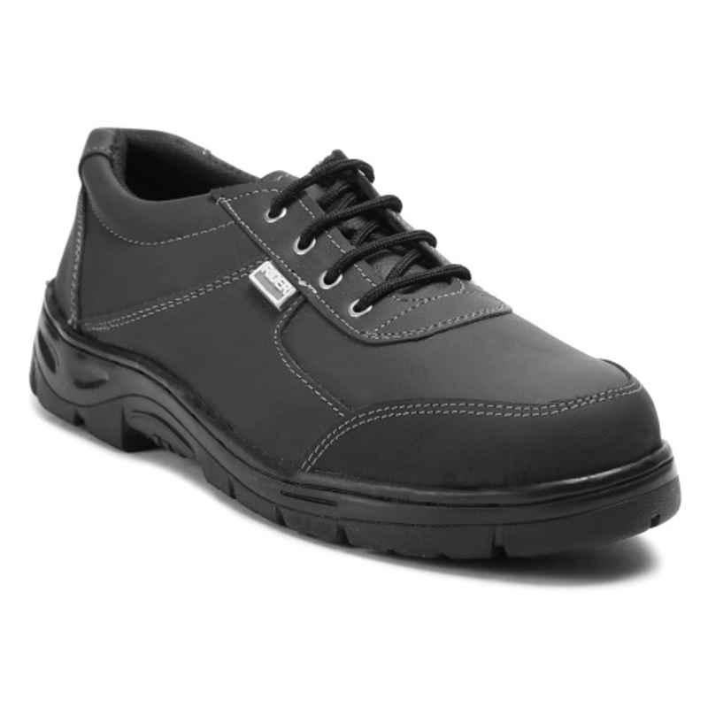 Safari Pro Rider Steel Toe Black Work Safety Shoes, Size: 10