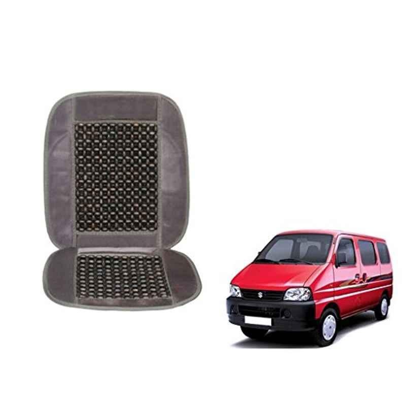 Kozdiko Wooden Beads Car Seat Cushion with Velvet Border for Maruti Eeco