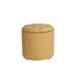 Muebles Casa Greta Yellow Meranti Wood Pouffe, MFMMG003