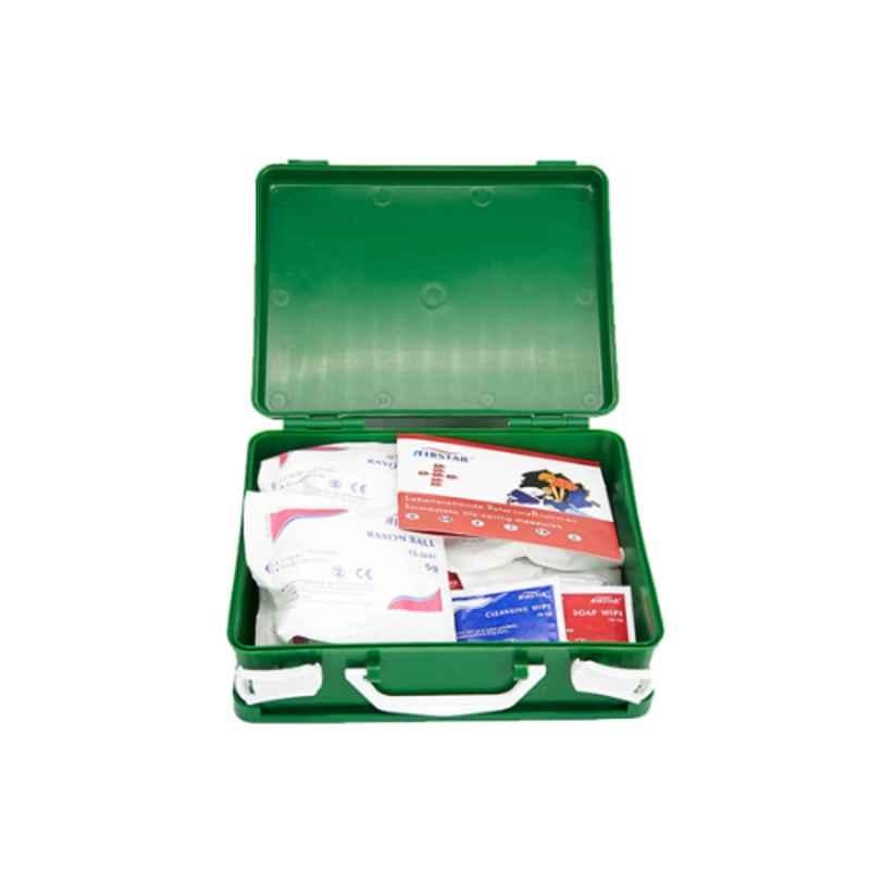 Firstar Plastic Green First Aid Kit, FAFS033
