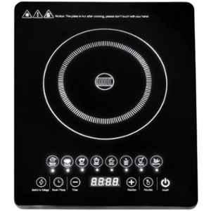 Pecan 2000W Glass & ABS Black Heavy Duty Induction Cooktop