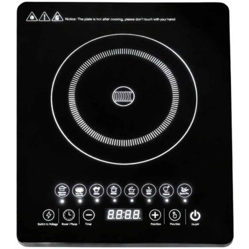 Pecan 2000W Glass & ABS Black Heavy Duty Induction Cooktop