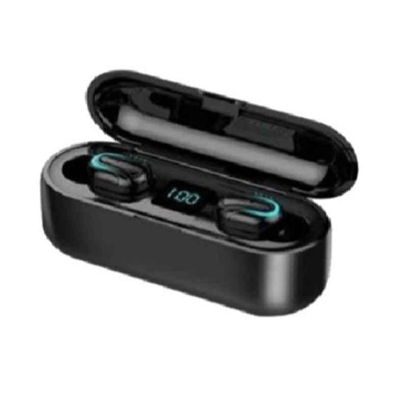 Digitek Airdrum Black Palm Size Bluetooth Earburds with Mic, DTWS-003