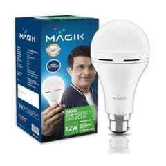 Magik Savio 12W 6500K B22 Cool White Emergency LED Bulb, LUSV012C1893