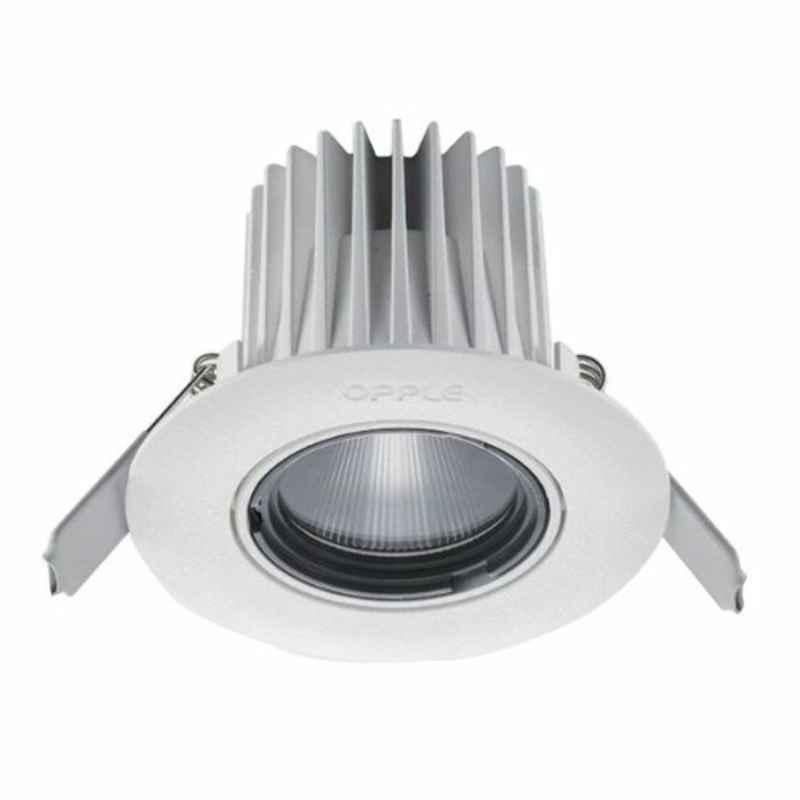 Opple 9W 220-240 VAC 3000K LED Spotlight, HQII-9W-DIM-3000-36D-WH-GP
