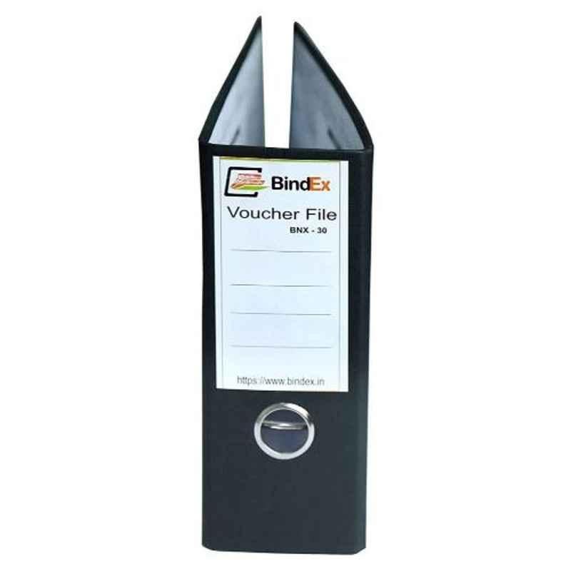 Bindex Black Office Voucher File, BVFBPO2-Black (Pack of 2)