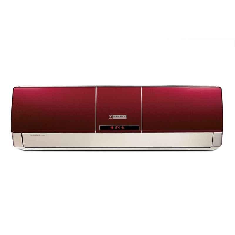 Blue Star 1 Ton 5 Star Wine Red Split AC, 5HW12ZCRXi