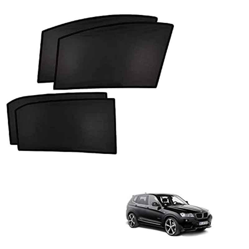 Kozdiko 4 Pcs Custom Fit Non Magnetic Curtains Mesh Car Sun Shade Set for BMW X3