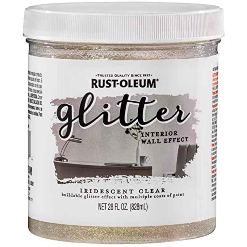 Rust-Oleum 28 fl Oz Iridescent Clear Specialty Glitter Interior Wall Paint
