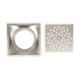 Aquieen Florin 15.24x15.24x8.89cm Stainless Steel Silver Matt Finish Floor Water Drain Grating with Cockroach Trap