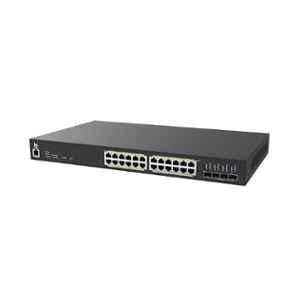 HFCL 24 Port PoE+ L2 Managed Ethernet Switch, HSP-IO-24GE4XS-C1PA
