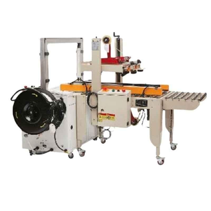 PPH Impex 270W Carton Sealer with Automatic Strapping Machine, FXJ5050D