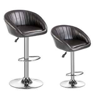 Da Urban Mini Black Height Adjustable & Revolving Bar Stoo Chair (Pack of 2)