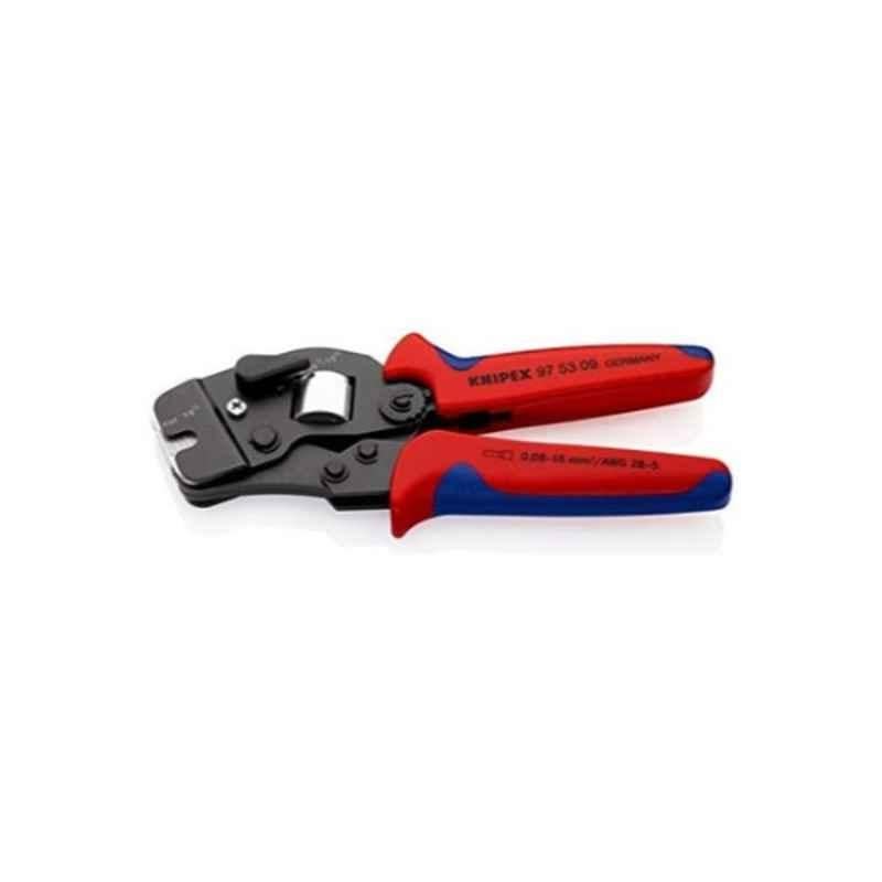 Knipex 190mm Plastic Red Self Adjusting Crimping Plier for End Sleeves, 975309