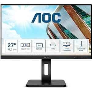 AOC 24P2C 24 inch 1920x1080p Black FHD Monitor with 75Hz, 4ms, IPS USB-C Dock, Height Adjustable, USB Hub & Speaker