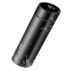 Daybetter 500ml Stainless Steel Black Smart Water Bottle with LED Temperature Display